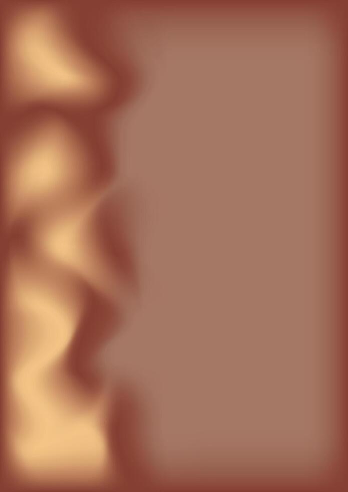 Abstract background with paint stains, haze. Fashionable color of 2025 Mocha Mousse. Banner template for social networks, book cover, notebook. vector