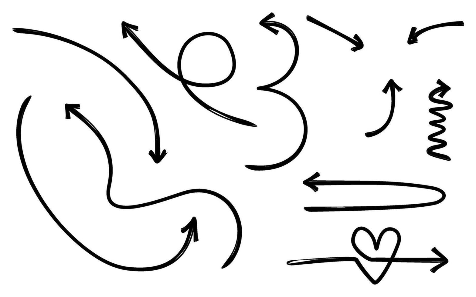 Hand Drawn Arrow vector