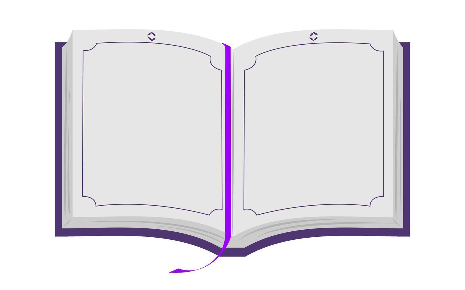 Flat Illustration of an Opened Al Quran vector