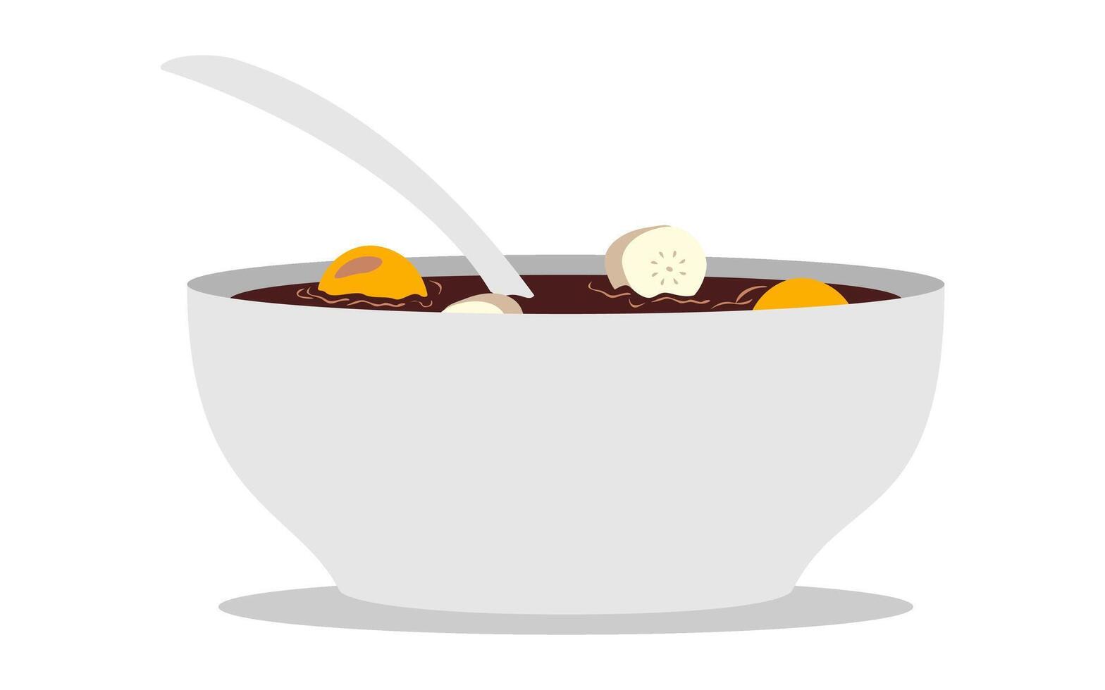 Flat Illustration of Kolak Menu For Iftar vector