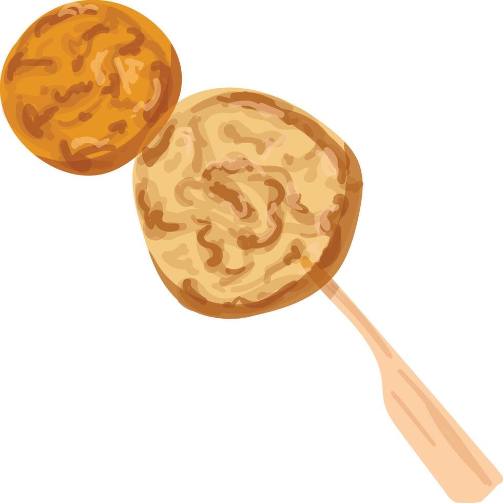 Camote Cue A Taste of Home Traditional Filipino Food Illustrations vector