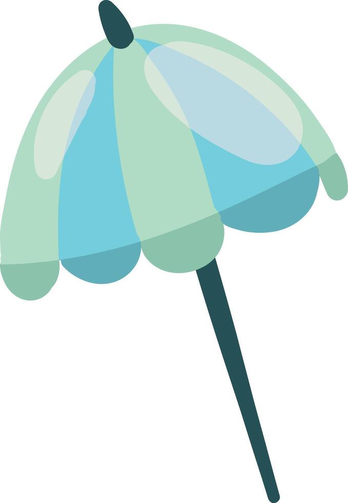 Beach Day Essentials Umbrella vector