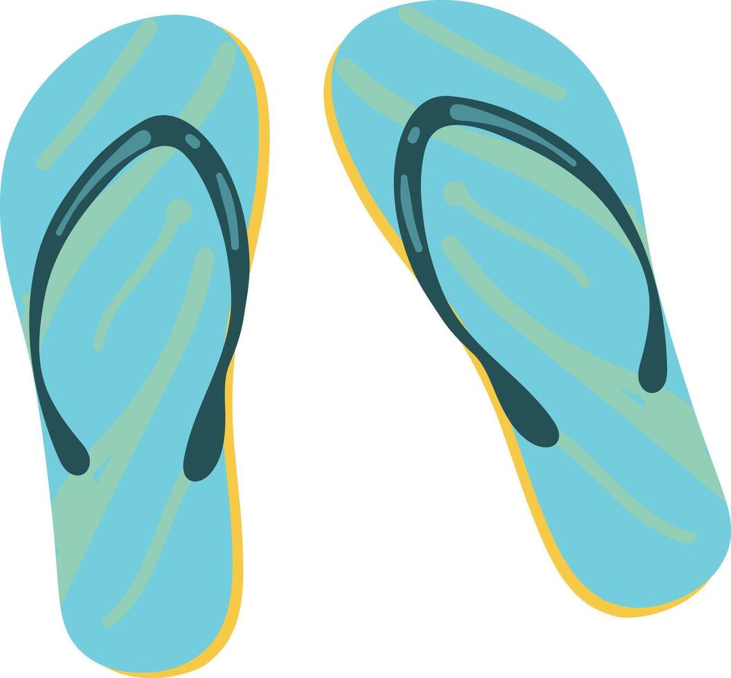 Beach Day Essentials Flip Flops vector