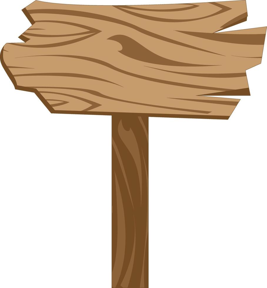 Wooden Directional Posts vector