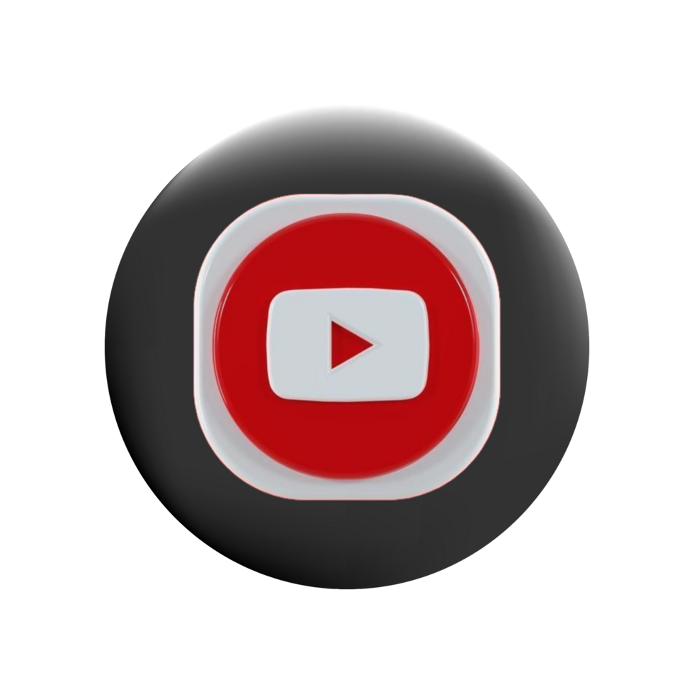 Youtube logo on black circle png