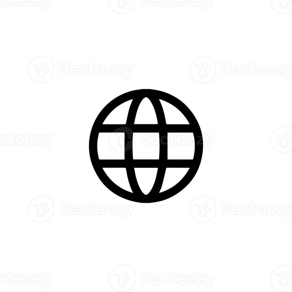 Web icon white and black color png