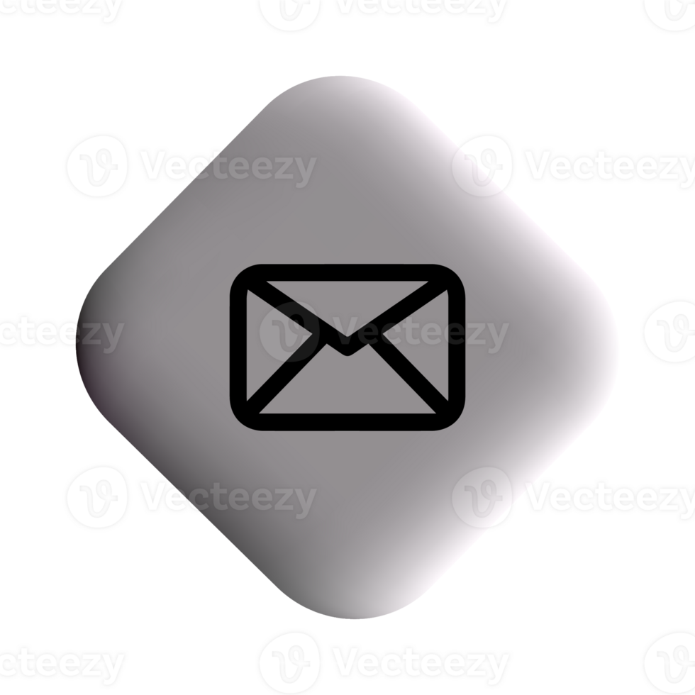 Email envelope icon illustration png