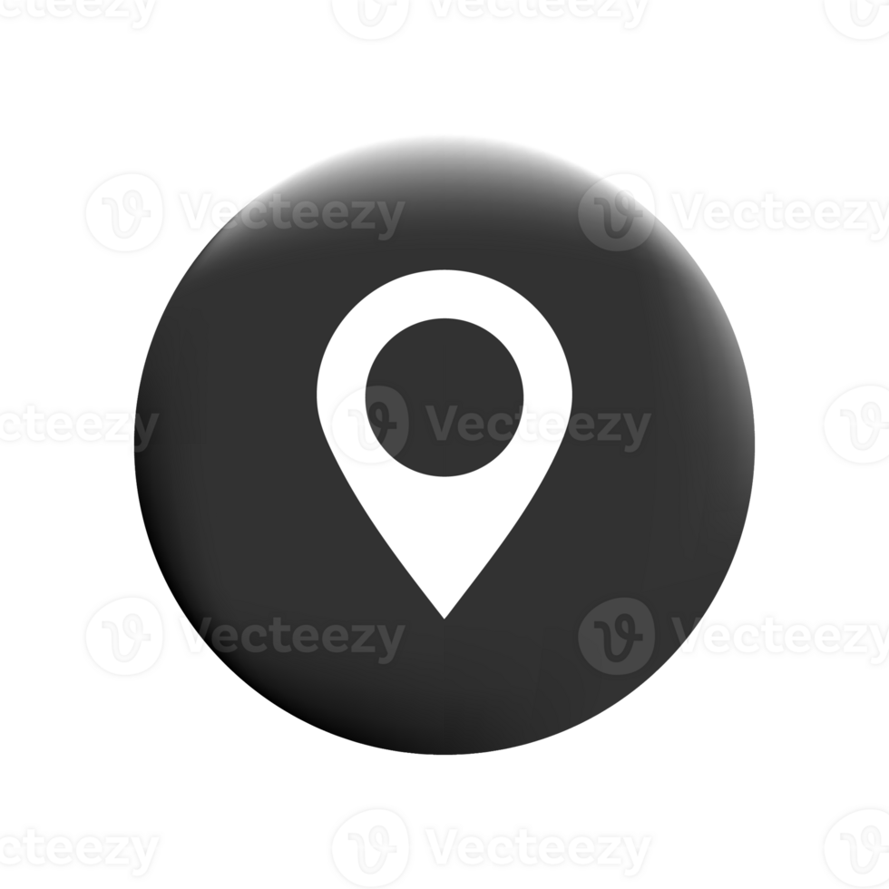 Location icon black and white png