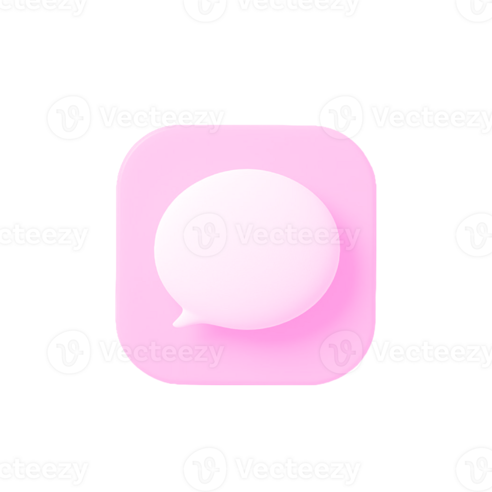 Message pink chat icon png