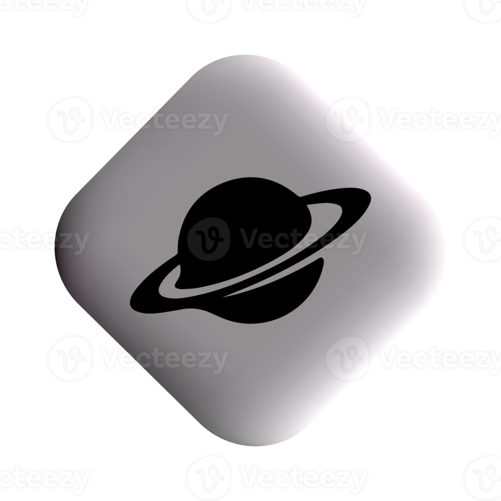 saturn icon black png