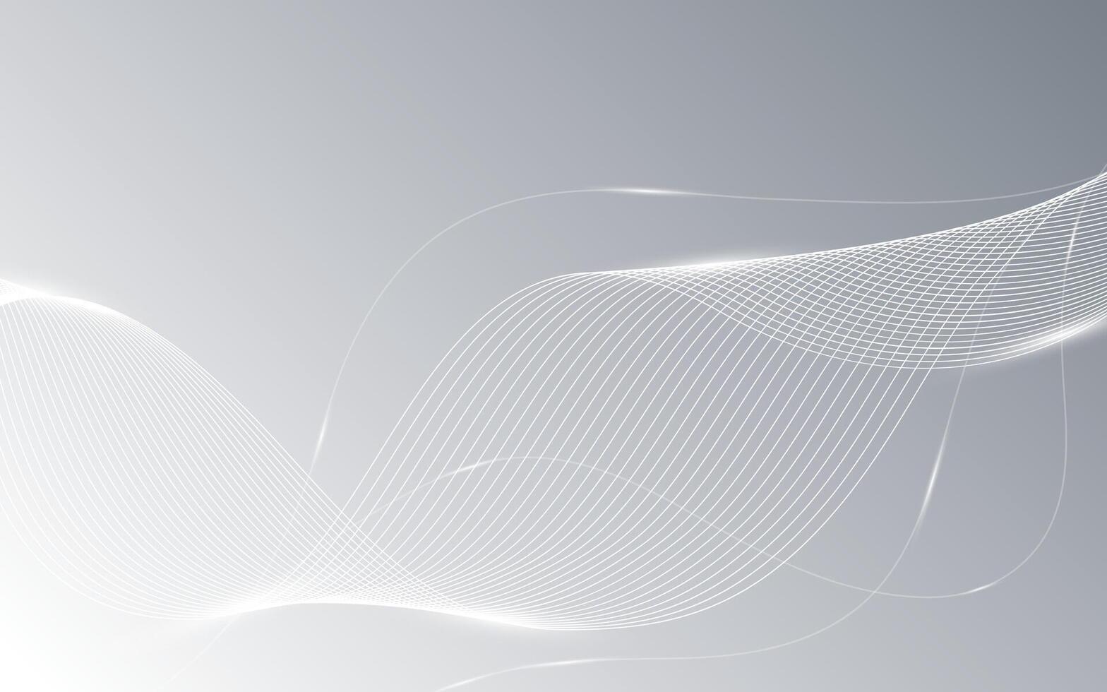 Premium background design with white line pattern in luxury white and silver colour and hining wave lines. Abstract artificial intelligence white background, luxe invite. Illustration 10 eps. vector