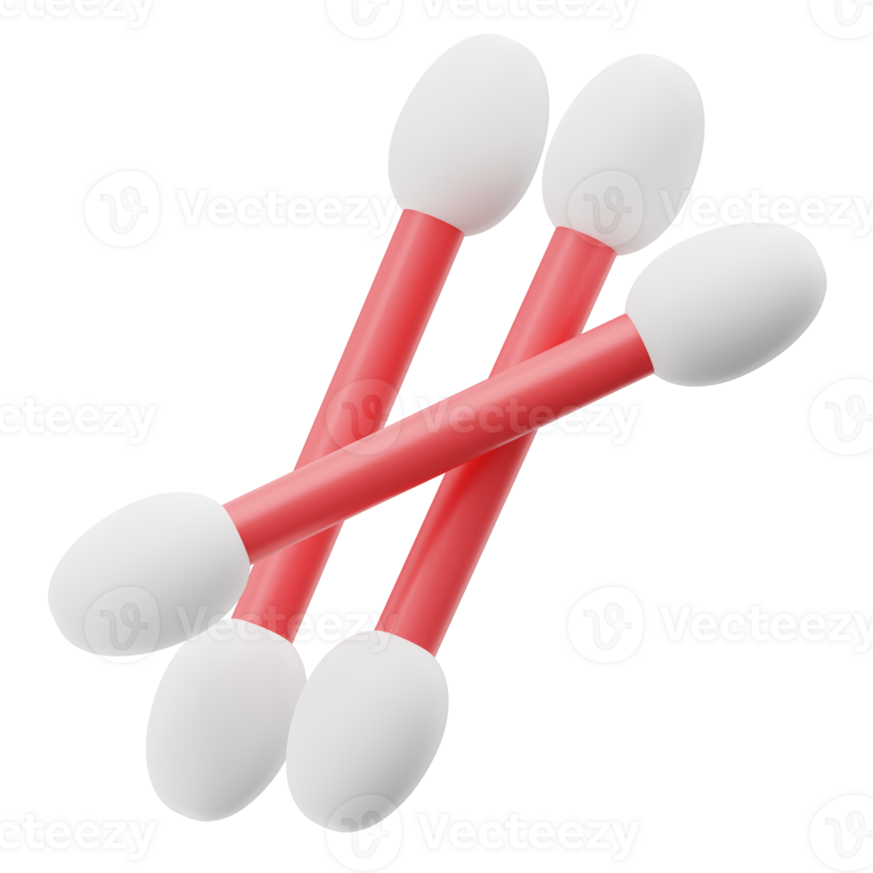 Cotton Swab 3D Icon png