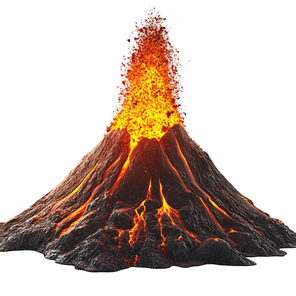3d Volcanic Eruption png