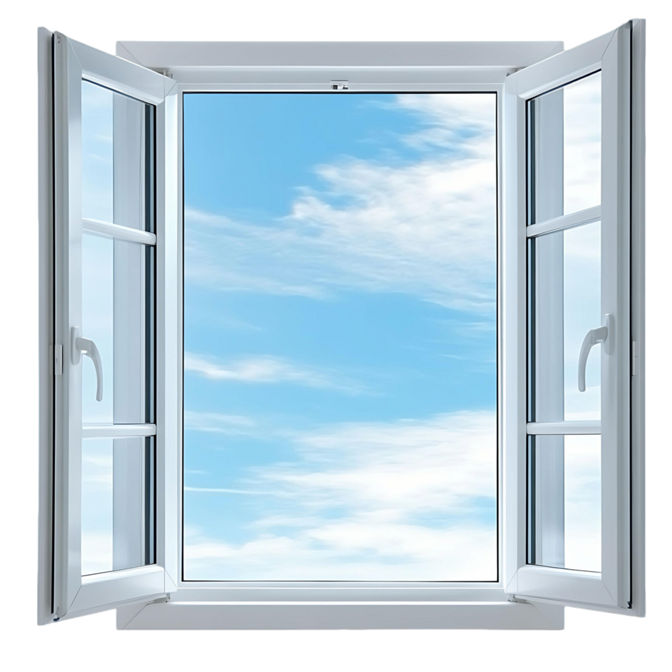 Open Window View of Blue Sky png