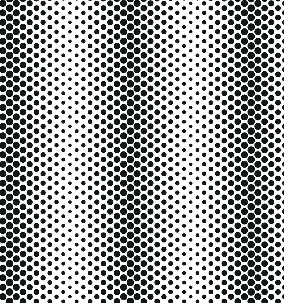 Modern black and white texture. background. Black circles background with volume. Seamless wallpaper pattern with dotted circles. vector