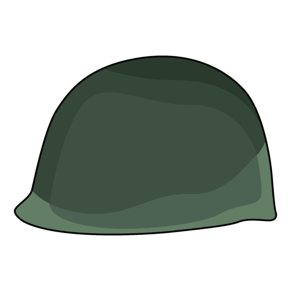 illustration of Soldier helmet vector