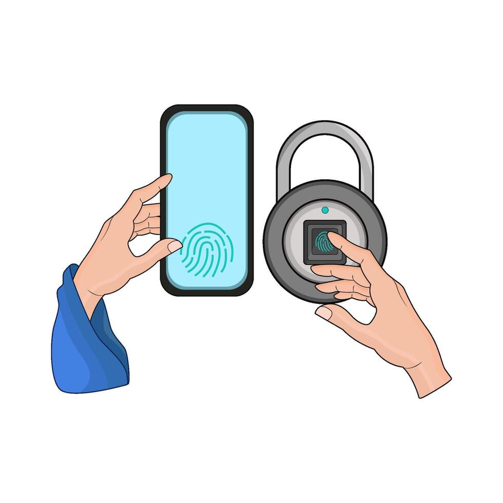 Sleek and Secure Smart Lock vector