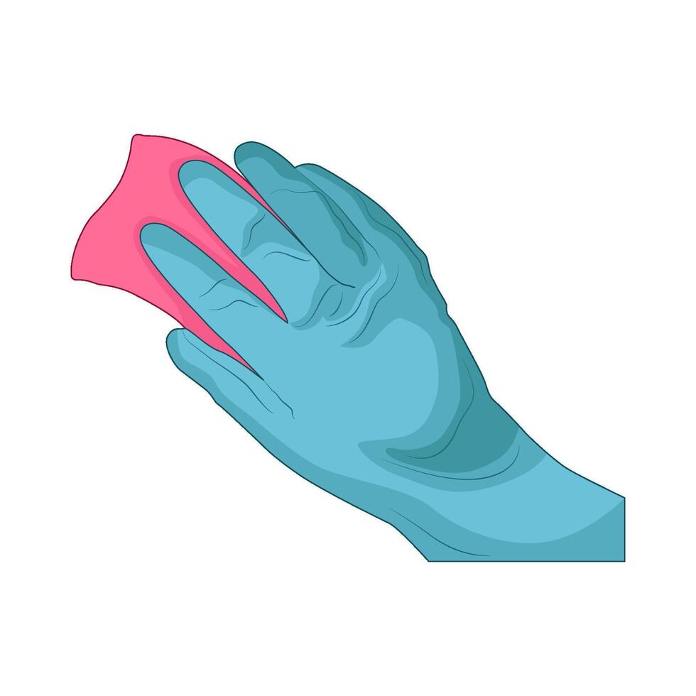 illustration of cleaning using sponge vector