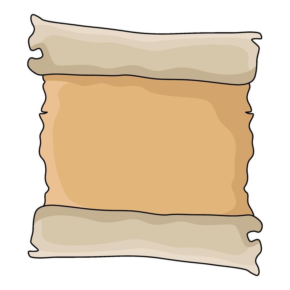 illustration of Declaration scroll vector