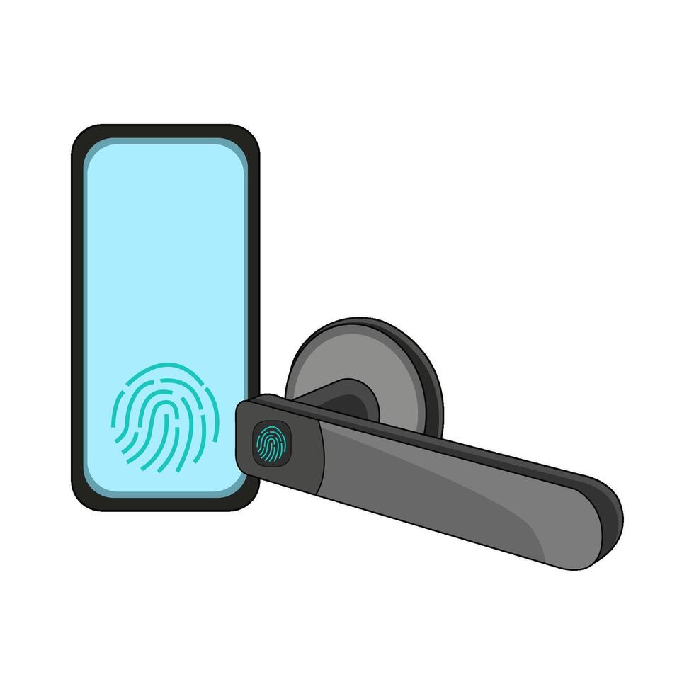 Secure Access with Smart Technology vector