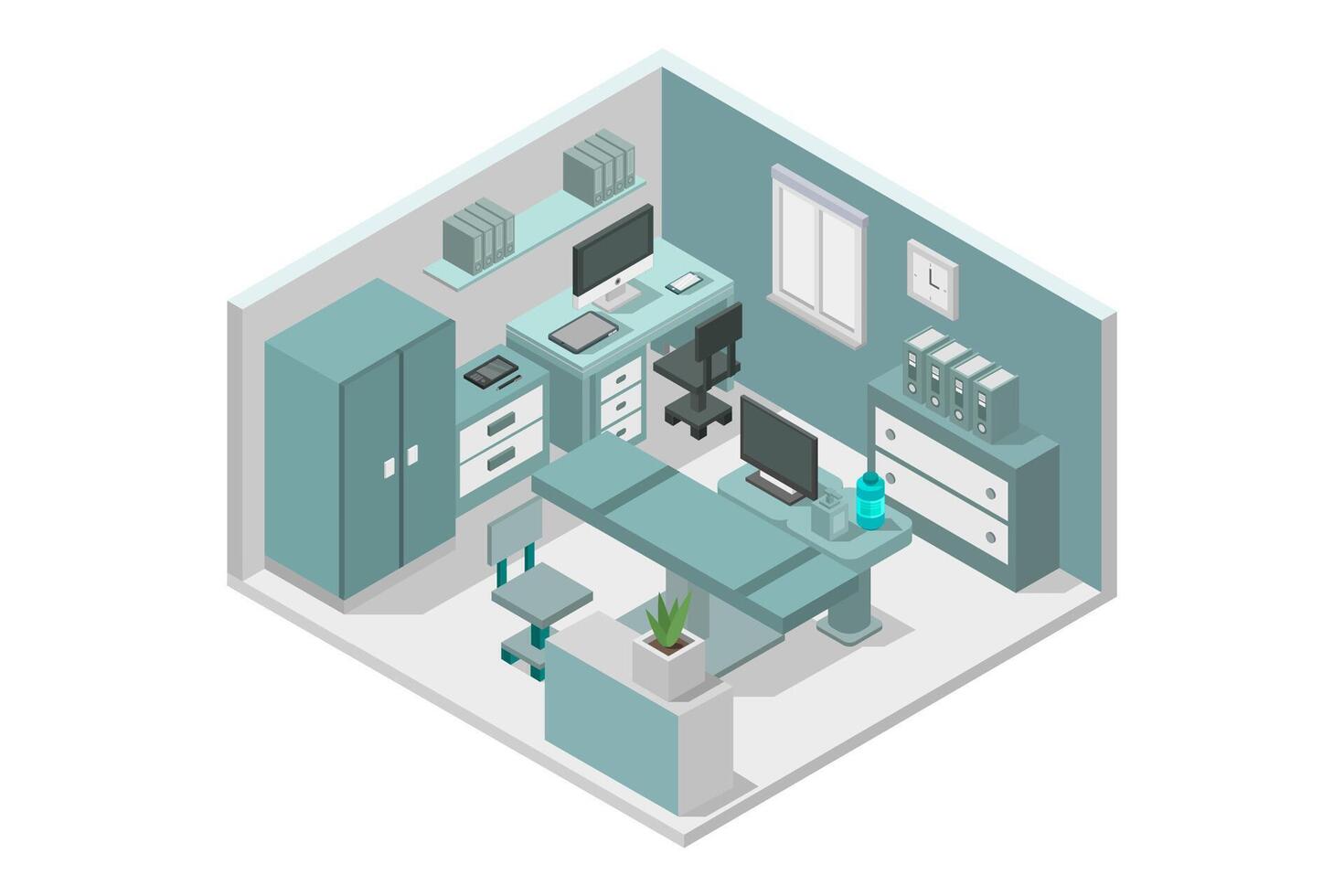 Dental clinic isometric vector