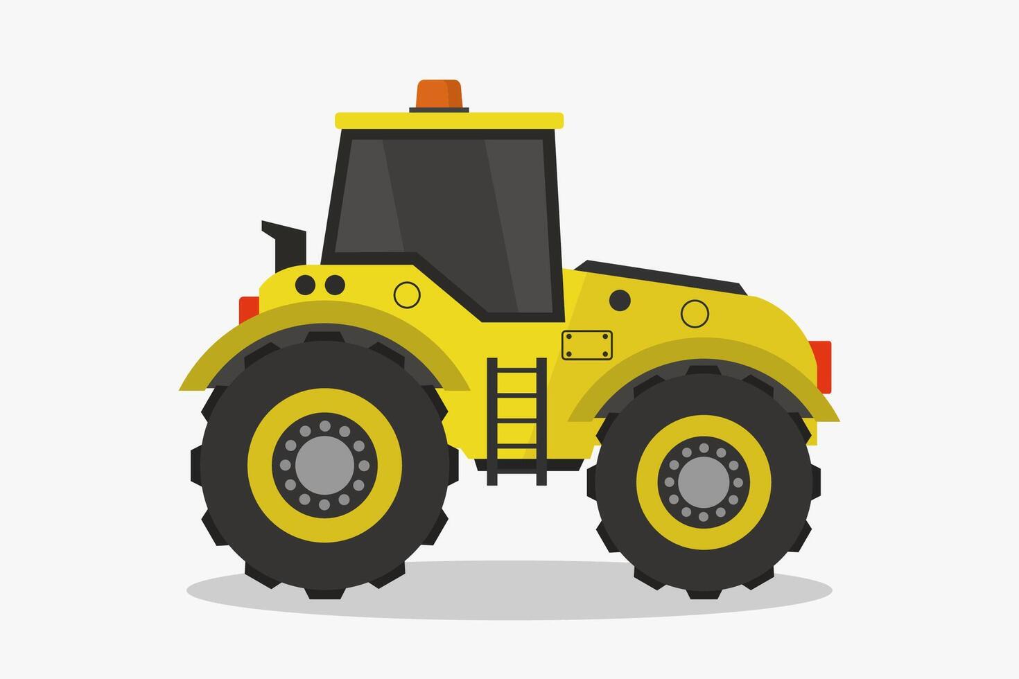Tractor illustrated on white vector