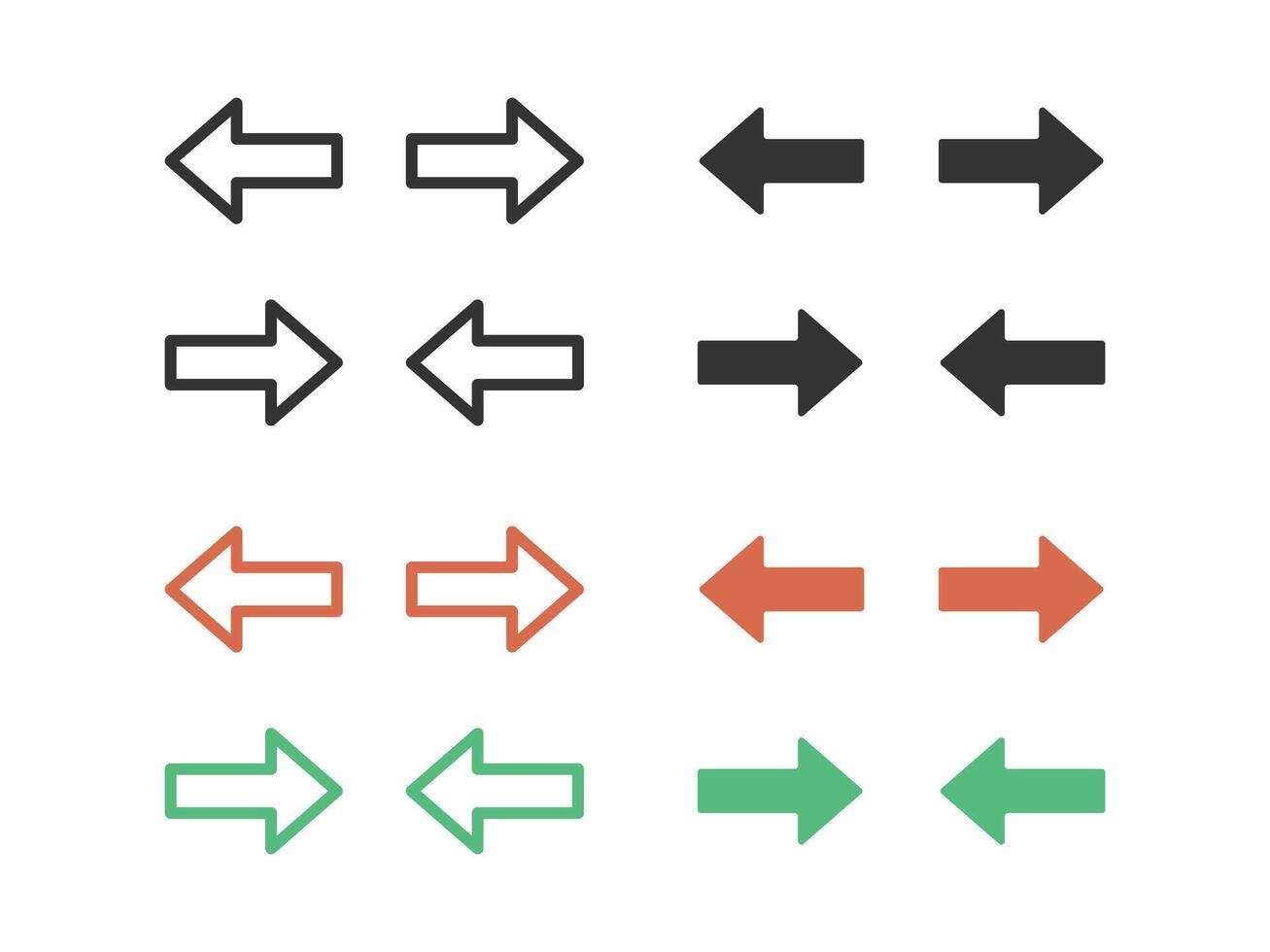 Opposite direction arrow or transfer icon isolated illustration. vector