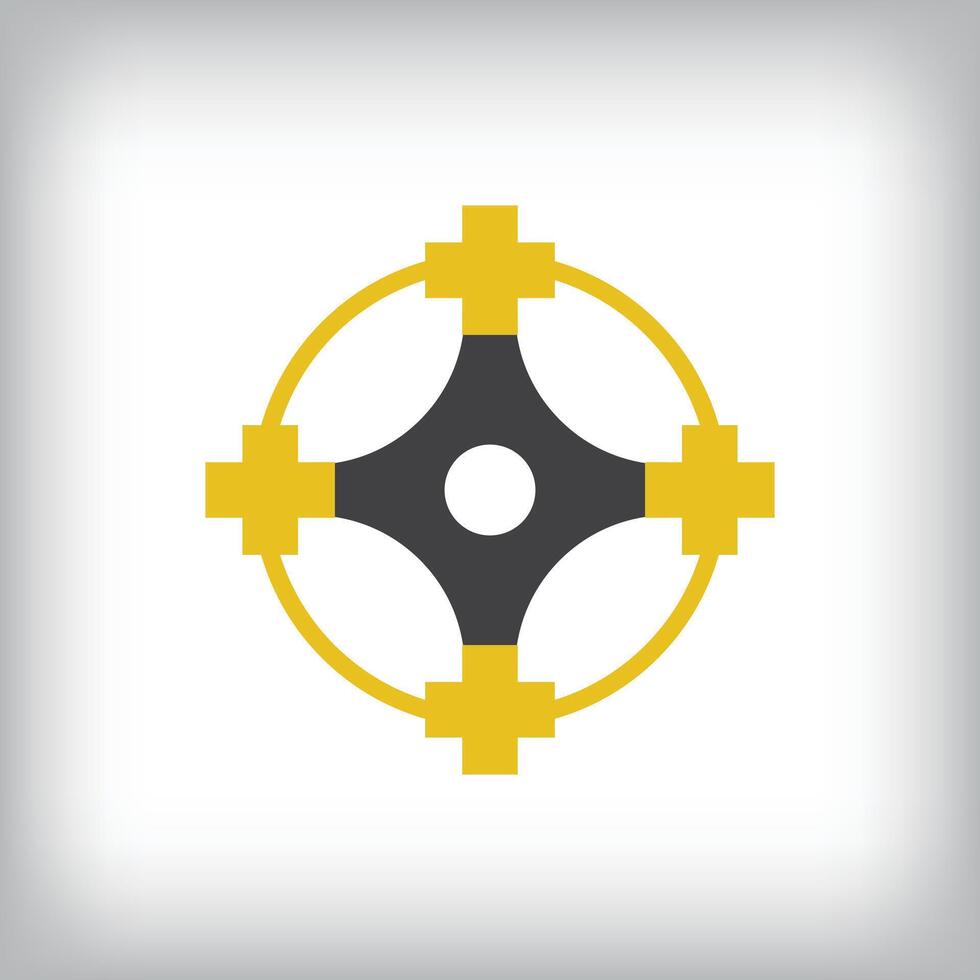 Unique simple drone idea logo design. Technology and sports template in geometric style. vector
