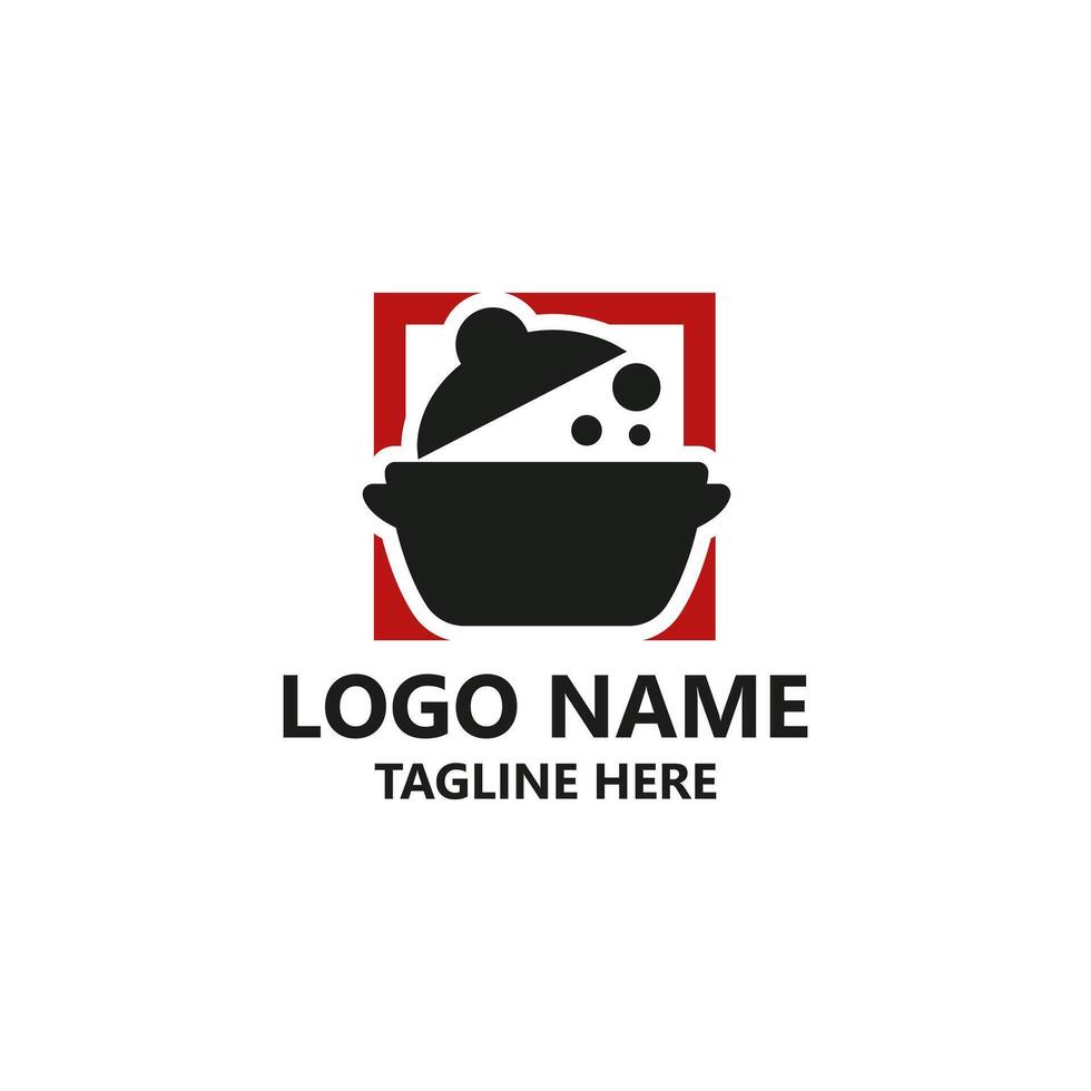 the pot logo design vector