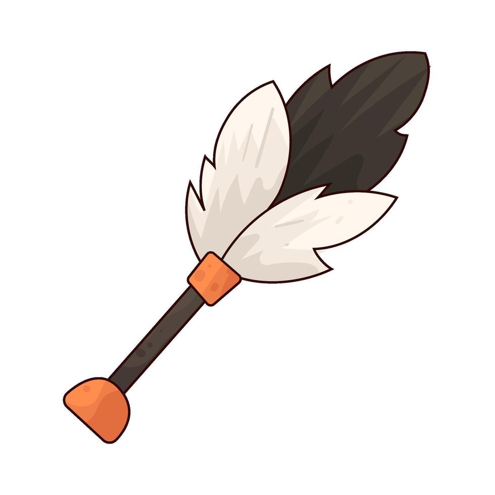 Illustration of Feather Wand vector