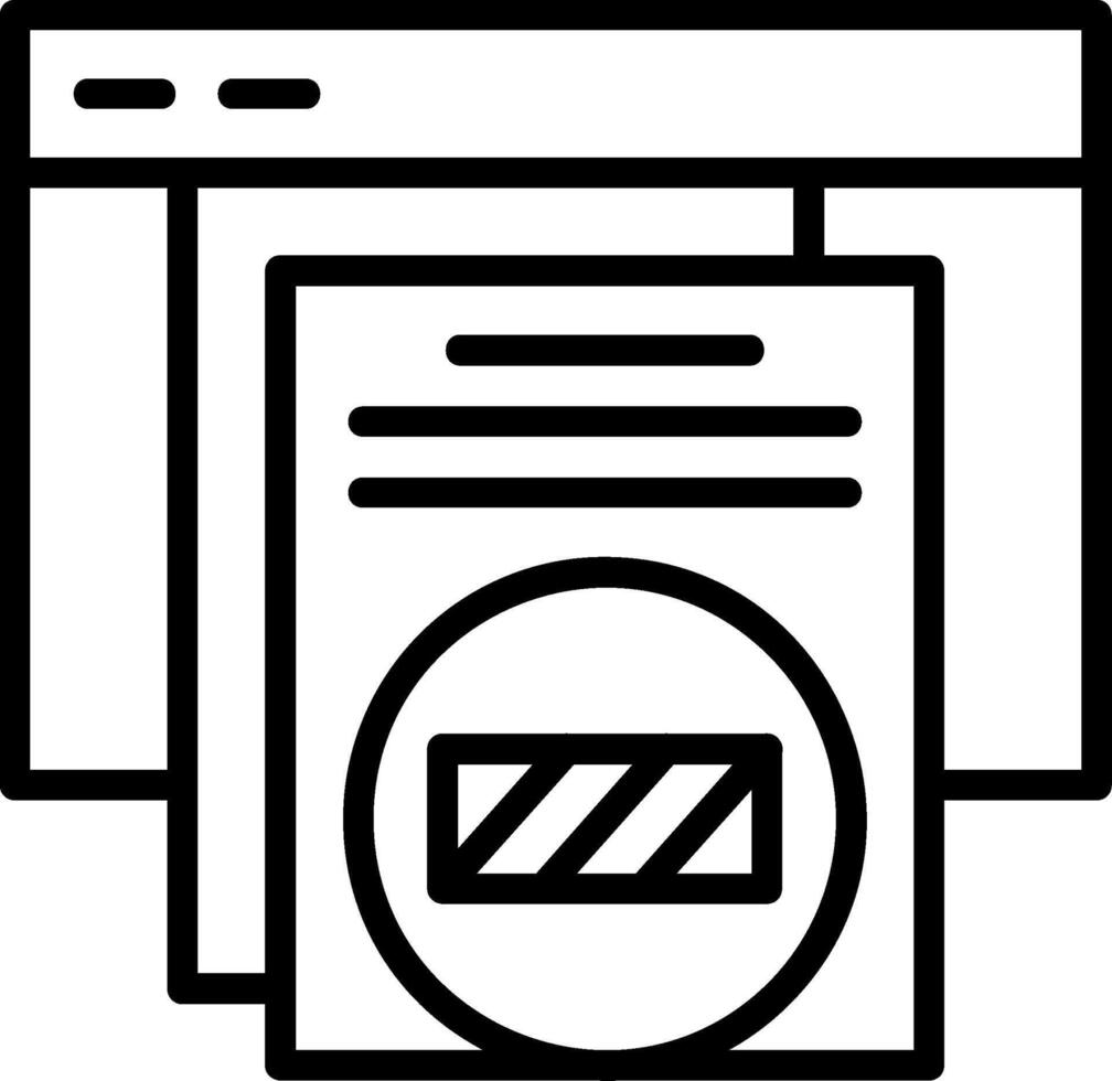 Loading Line Icon vector