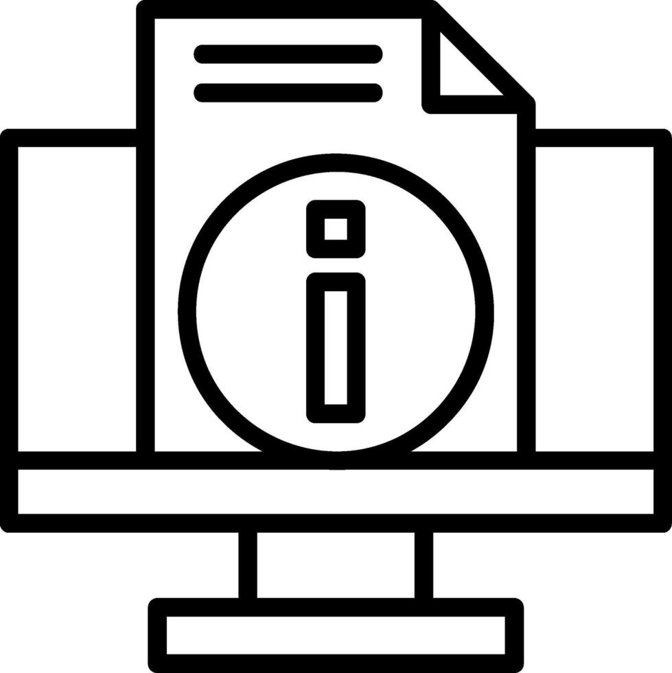 Information Line Icon vector