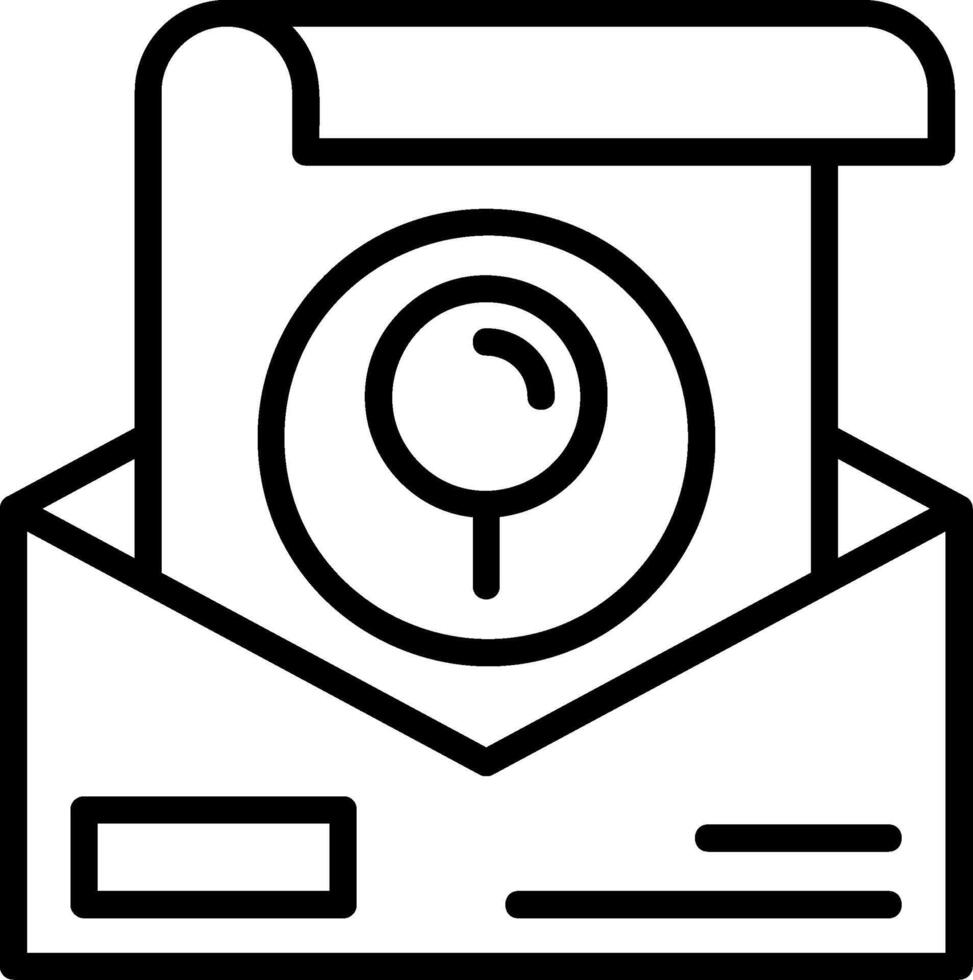 Search Line Icon vector