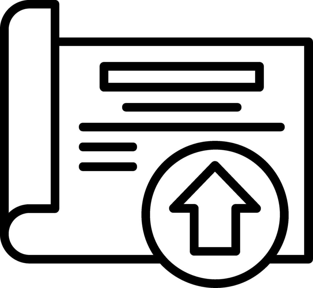 Export Line Icon vector