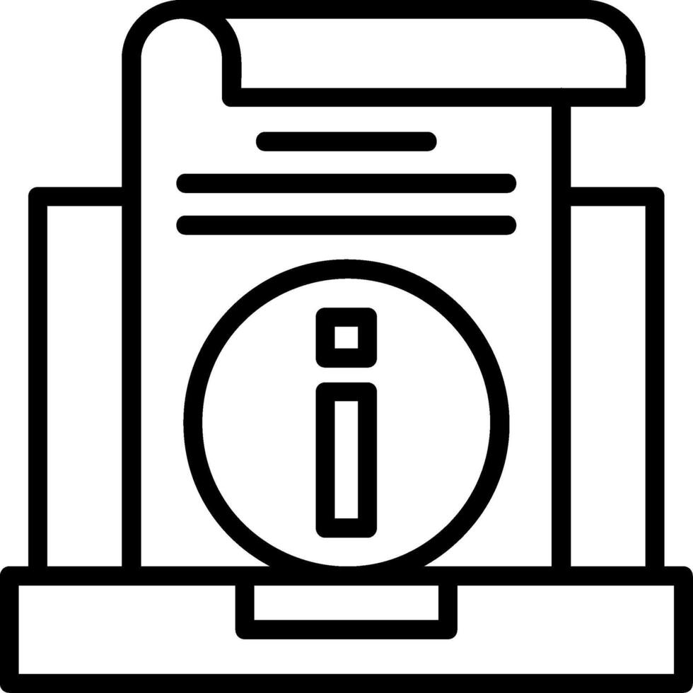 Information Line Icon vector