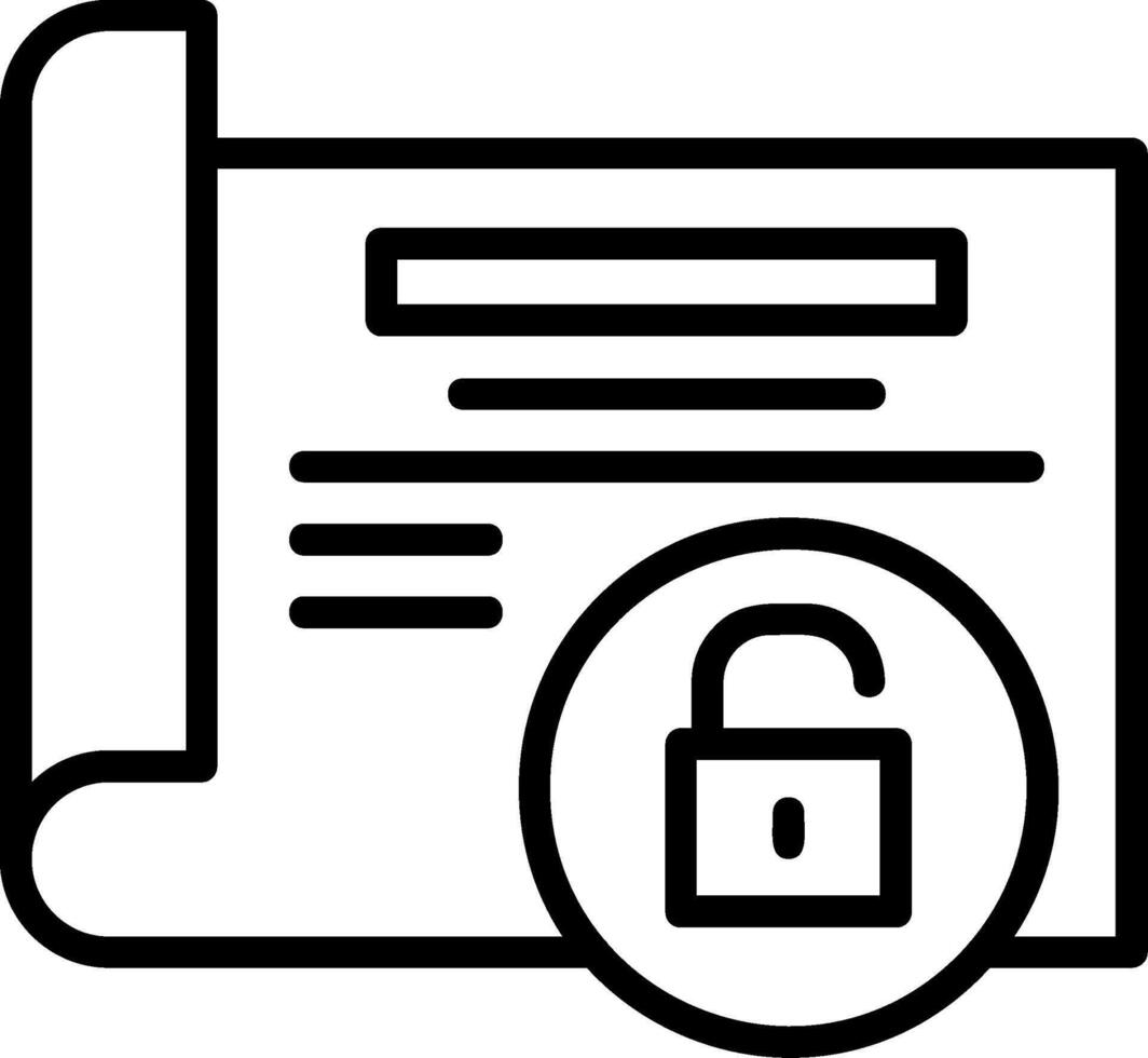 Access Line Icon vector