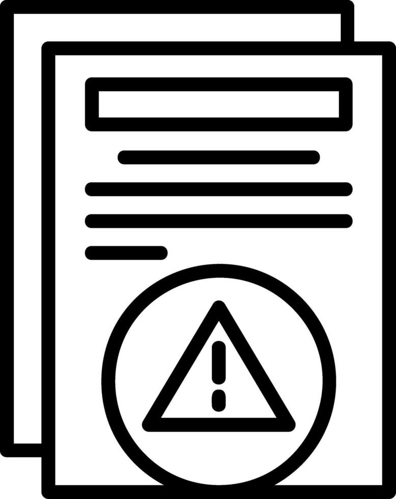 Error Line Icon vector