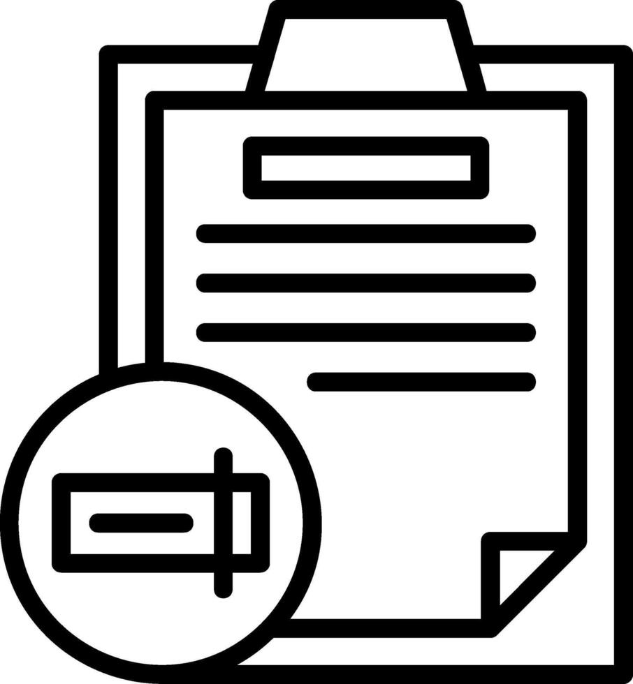 Rename Line Icon vector