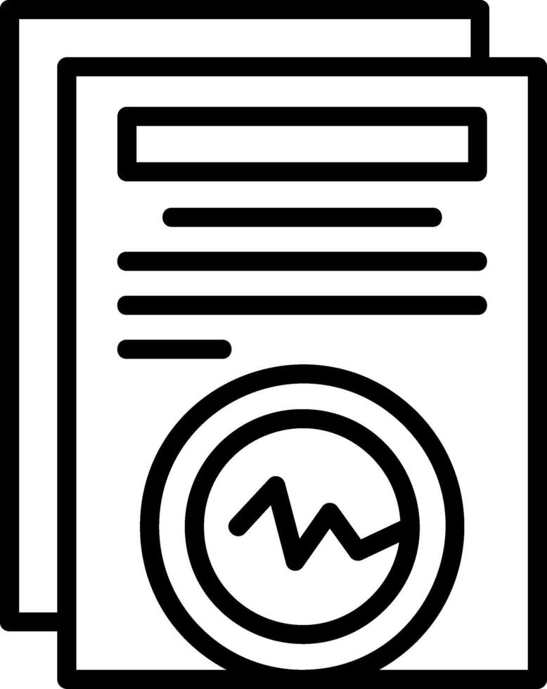 Corrupted Line Icon vector