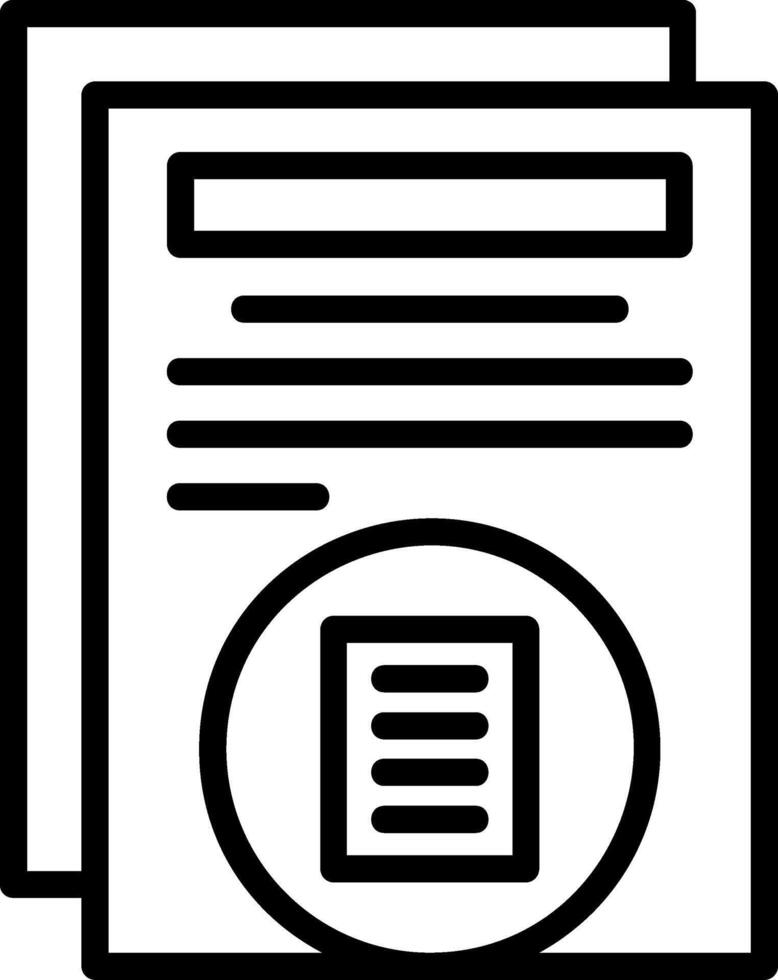 Reading Line Icon vector