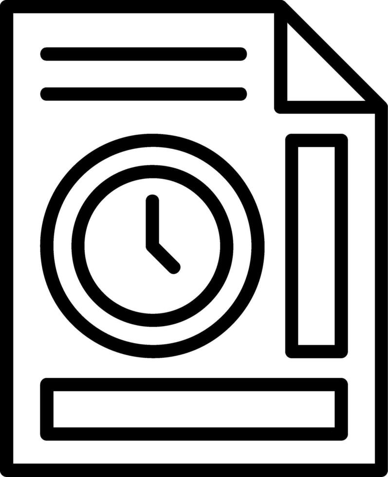 History Line Icon vector