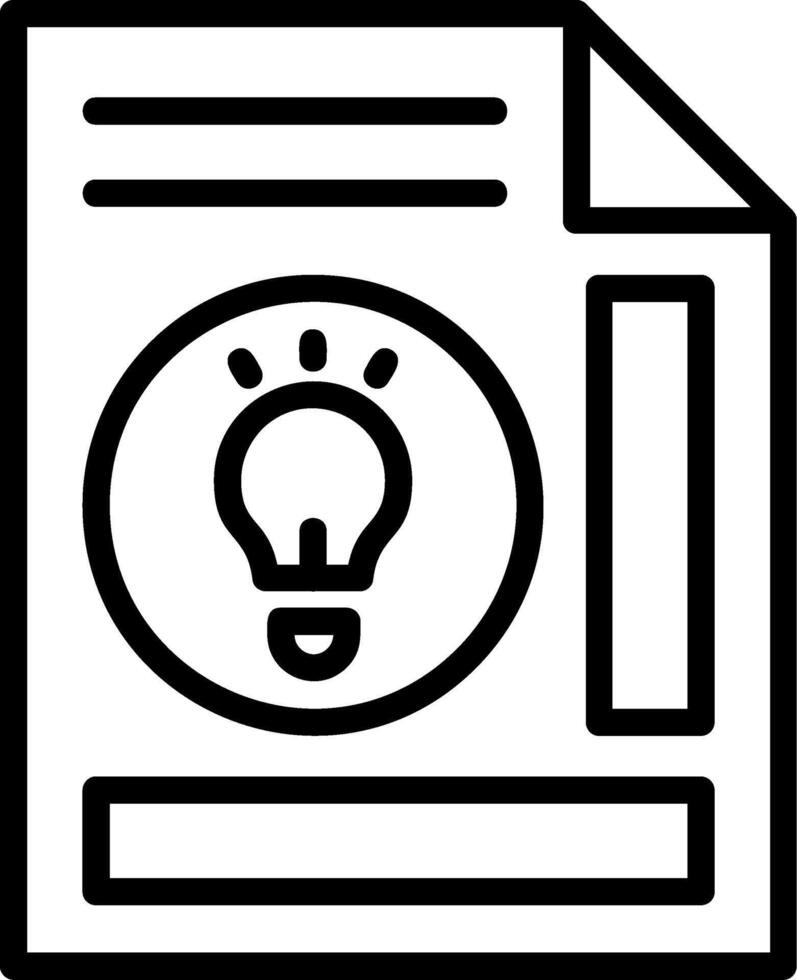 Ideas Line Icon vector