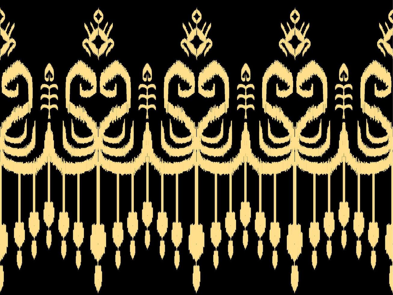 Uzbekistan ikat pattern. Uzbekistan ikat abstract ethnic design. Uzbekistan pattern design for background, wallpaper, textile, art, clothing, wrapping paper, Uzbek style, Uzbek fabric vector