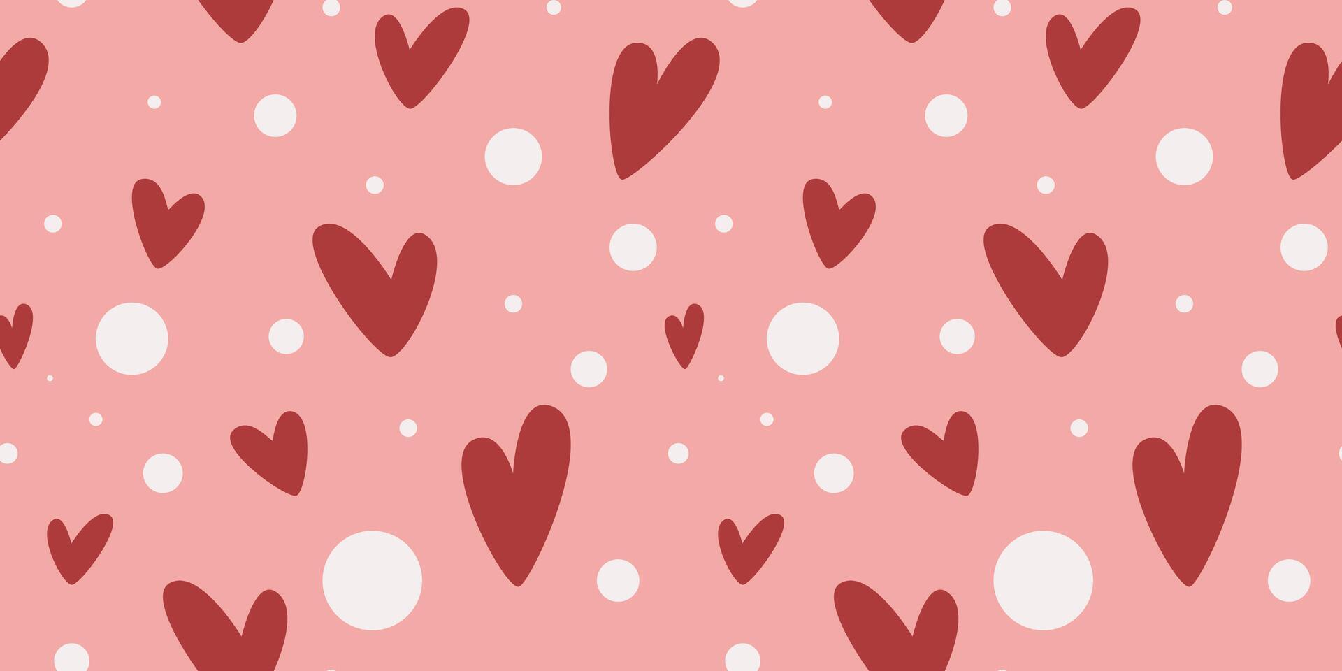 Playful romantic heart infinity background vector