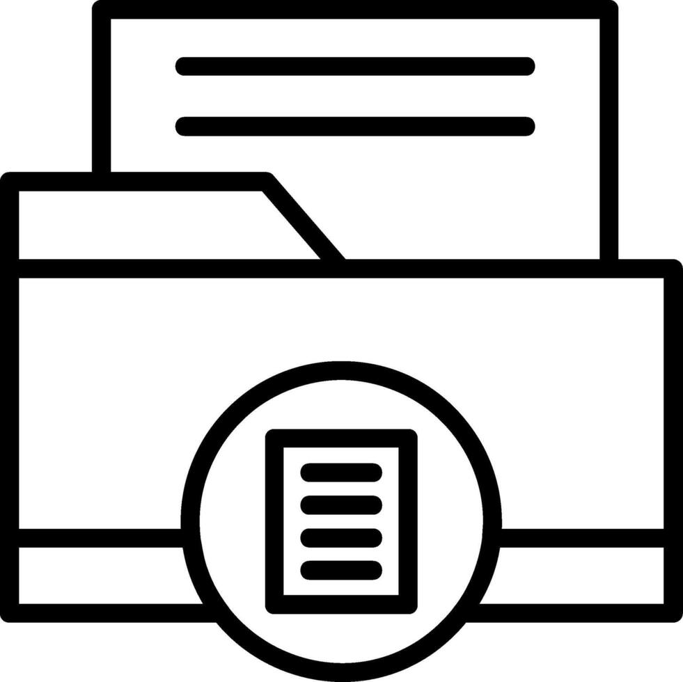 Reading Line Icon vector