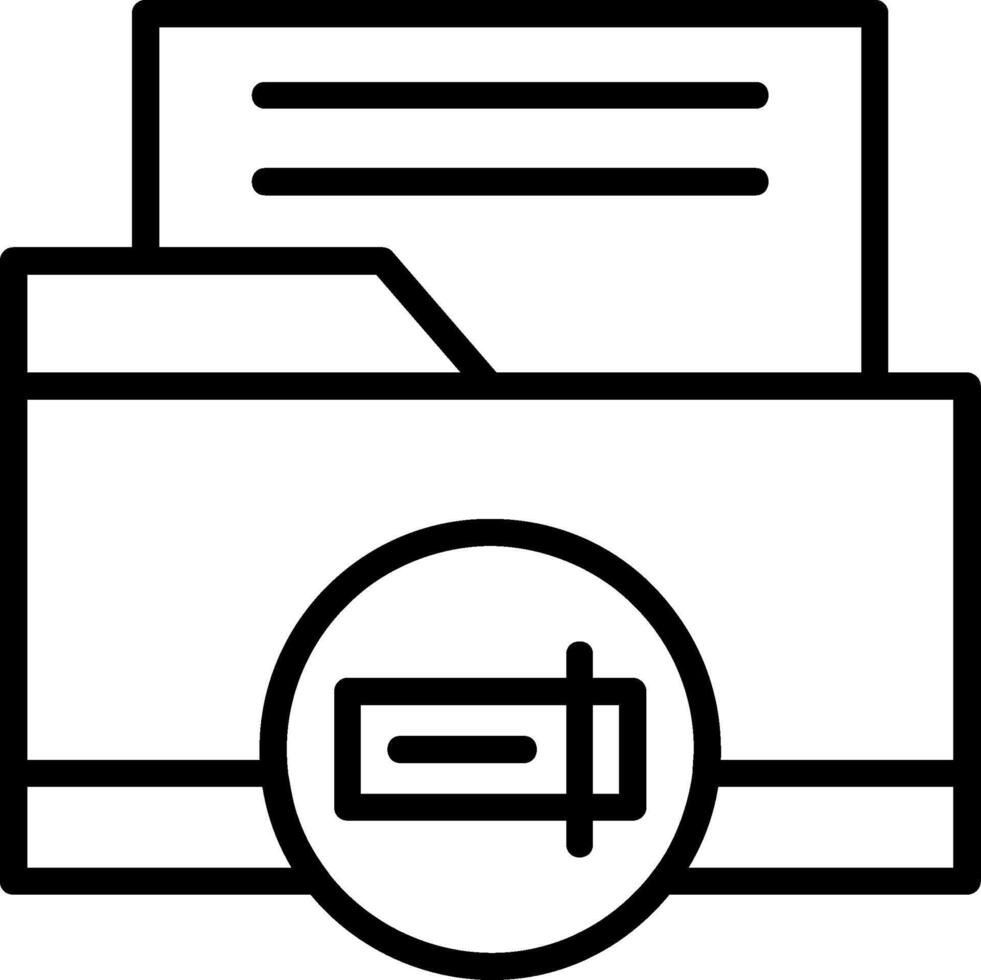 Rename Line Icon vector