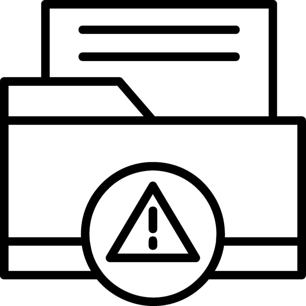 Error Line Icon vector