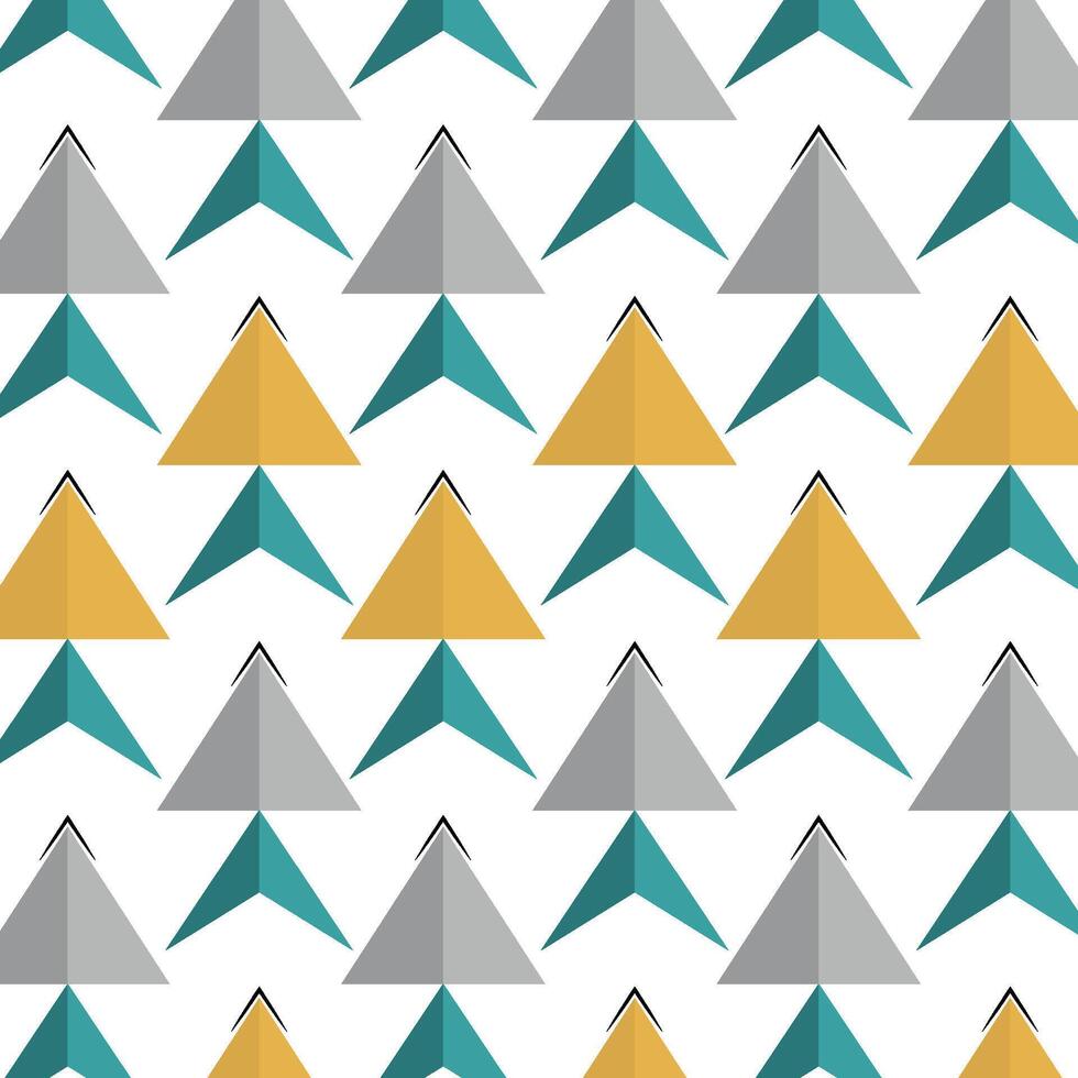 Geometric Arrows and Triangles Design vector
