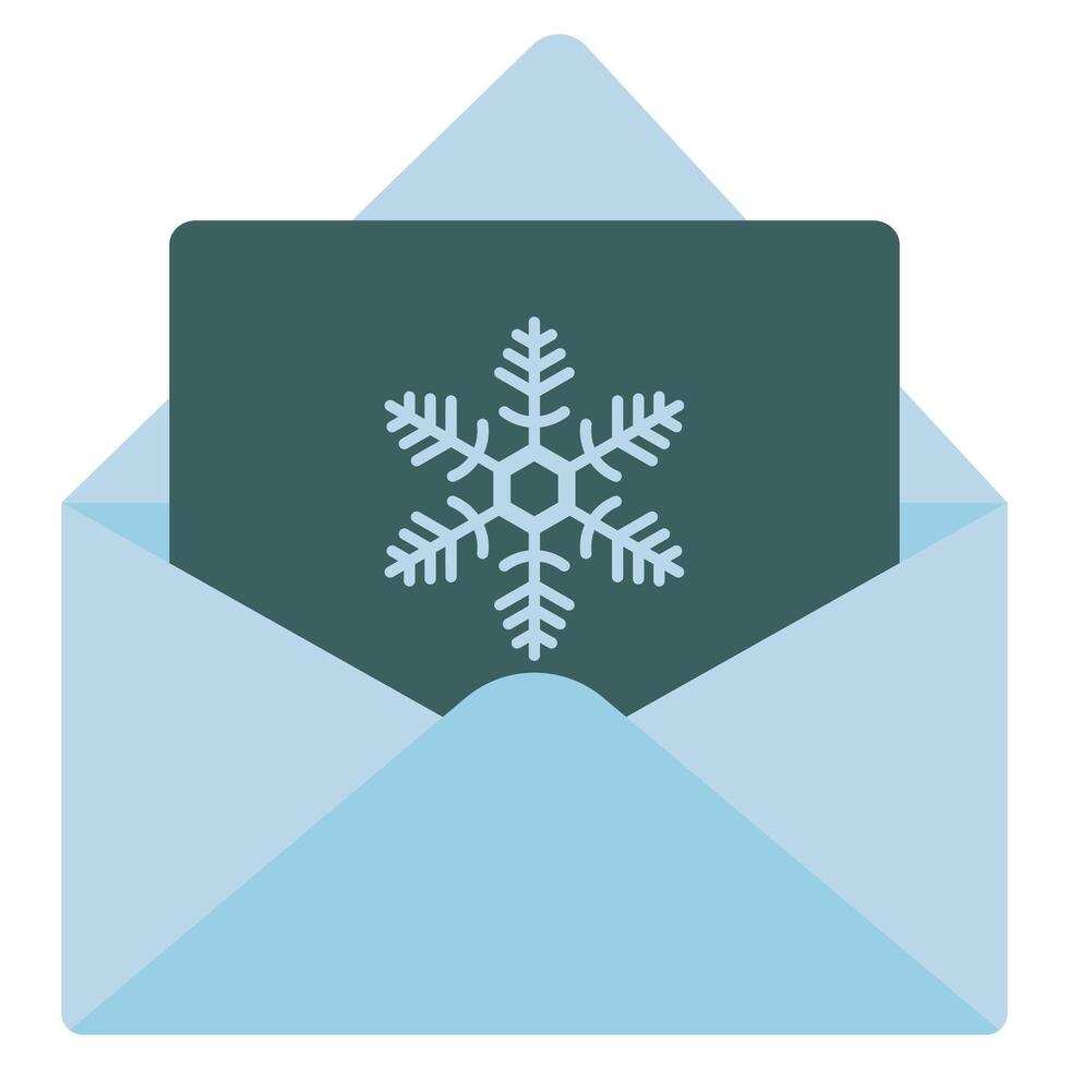 Christmas envelope icon isolated on white background. vector