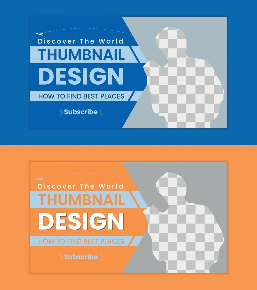Discover The World Through Creative Thumbnail Designs vector